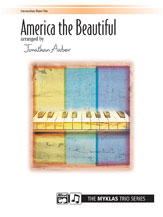 America the Beautiful-1 Piano 6 Ha piano sheet music cover Thumbnail